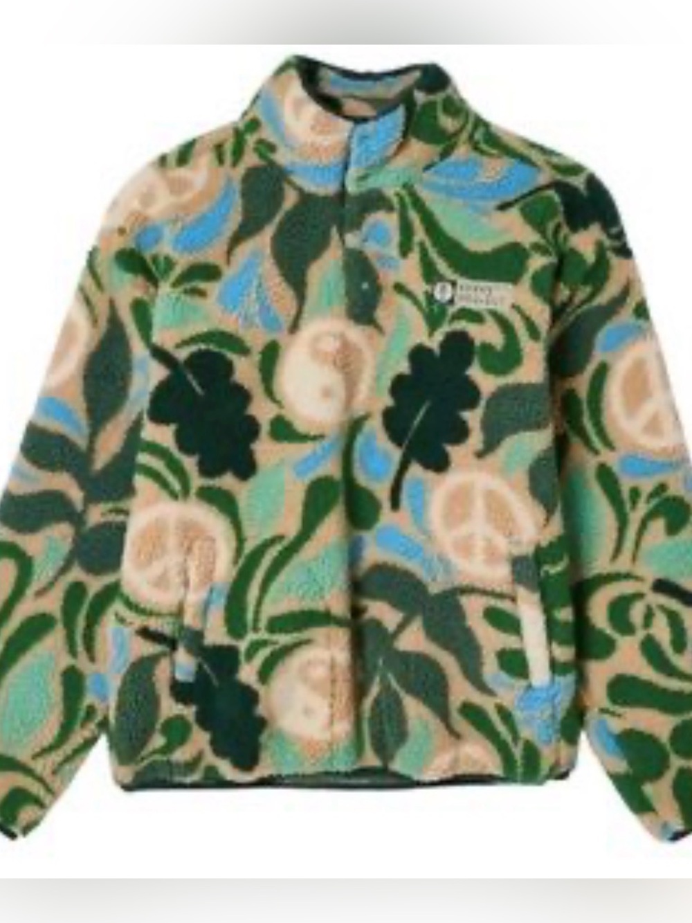Yosemite Parks Project Peace Fleece Pullover High Pile Jacket-Unisex-L